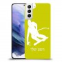 סקִי כיסוי מגן קשיח בעיצוב אישי עם השם שלך ל Samsung Galaxy S21+ 5G יחידה אחת סקרין מובייל