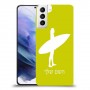 גלישה כיסוי מגן קשיח בעיצוב אישי עם השם שלך ל Samsung Galaxy S21+ 5G יחידה אחת סקרין מובייל