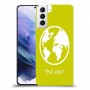 עולם כיסוי מגן קשיח בעיצוב אישי עם השם שלך ל Samsung Galaxy S21+ 5G יחידה אחת סקרין מובייל