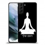יוגה כיסוי מגן קשיח בעיצוב אישי עם השם שלך ל Samsung Galaxy S21 יחידה אחת סקרין מובייל