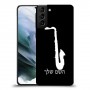 סקספון כיסוי מגן קשיח בעיצוב אישי עם השם שלך ל Samsung Galaxy S21 יחידה אחת סקרין מובייל
