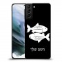 דגים כיסוי מגן קשיח בעיצוב אישי עם השם שלך ל Samsung Galaxy S21 יחידה אחת סקרין מובייל