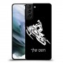 אופנוע שלג כיסוי מגן קשיח בעיצוב אישי עם השם שלך ל Samsung Galaxy S21 יחידה אחת סקרין מובייל