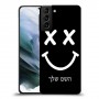 סמיילי כיסוי מגן קשיח בעיצוב אישי עם השם שלך ל Samsung Galaxy S21 יחידה אחת סקרין מובייל