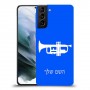 חצוצרה כיסוי מגן קשיח בעיצוב אישי עם השם שלך ל Samsung Galaxy S21 יחידה אחת סקרין מובייל