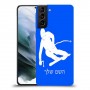 סקִי כיסוי מגן קשיח בעיצוב אישי עם השם שלך ל Samsung Galaxy S21 יחידה אחת סקרין מובייל