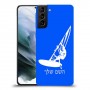 גלישת מפרש כיסוי מגן קשיח בעיצוב אישי עם השם שלך ל Samsung Galaxy S21 יחידה אחת סקרין מובייל