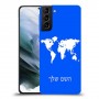 מפת העולם כיסוי מגן קשיח בעיצוב אישי עם השם שלך ל Samsung Galaxy S21 יחידה אחת סקרין מובייל