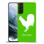 תרנגול כיסוי מגן קשיח בעיצוב אישי עם השם שלך ל Samsung Galaxy S21 יחידה אחת סקרין מובייל