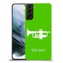 חצוצרה כיסוי מגן קשיח בעיצוב אישי עם השם שלך ל Samsung Galaxy S21 יחידה אחת סקרין מובייל