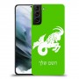 גדי כיסוי מגן קשיח בעיצוב אישי עם השם שלך ל Samsung Galaxy S21 יחידה אחת סקרין מובייל