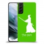 סמוראי כיסוי מגן קשיח בעיצוב אישי עם השם שלך ל Samsung Galaxy S21 יחידה אחת סקרין מובייל