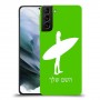 גלישה כיסוי מגן קשיח בעיצוב אישי עם השם שלך ל Samsung Galaxy S21 יחידה אחת סקרין מובייל