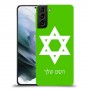 מגן דוד - ישראל כיסוי מגן קשיח בעיצוב אישי עם השם שלך ל Samsung Galaxy S21 יחידה אחת סקרין מובייל
