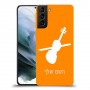 כינור כיסוי מגן קשיח בעיצוב אישי עם השם שלך ל Samsung Galaxy S21 יחידה אחת סקרין מובייל