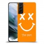 סמיילי כיסוי מגן קשיח בעיצוב אישי עם השם שלך ל Samsung Galaxy S21 יחידה אחת סקרין מובייל