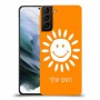 שמש כיסוי מגן קשיח בעיצוב אישי עם השם שלך ל Samsung Galaxy S21 יחידה אחת סקרין מובייל