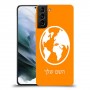 עולם כיסוי מגן קשיח בעיצוב אישי עם השם שלך ל Samsung Galaxy S21 יחידה אחת סקרין מובייל