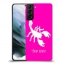 עקרב כיסוי מגן קשיח בעיצוב אישי עם השם שלך ל Samsung Galaxy S21 יחידה אחת סקרין מובייל