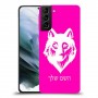 זאב כיסוי מגן קשיח בעיצוב אישי עם השם שלך ל Samsung Galaxy S21 יחידה אחת סקרין מובייל