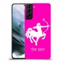 קשת כיסוי מגן קשיח בעיצוב אישי עם השם שלך ל Samsung Galaxy S21 יחידה אחת סקרין מובייל