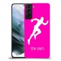 רץ כיסוי מגן קשיח בעיצוב אישי עם השם שלך ל Samsung Galaxy S21 יחידה אחת סקרין מובייל