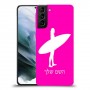 גלישה כיסוי מגן קשיח בעיצוב אישי עם השם שלך ל Samsung Galaxy S21 יחידה אחת סקרין מובייל