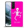 שלד כיסוי מגן קשיח בעיצוב אישי עם השם שלך ל Samsung Galaxy S21 יחידה אחת סקרין מובייל