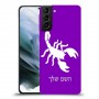 עקרב כיסוי מגן קשיח בעיצוב אישי עם השם שלך ל Samsung Galaxy S21 יחידה אחת סקרין מובייל