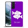 דגים כיסוי מגן קשיח בעיצוב אישי עם השם שלך ל Samsung Galaxy S21 יחידה אחת סקרין מובייל
