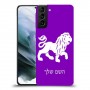 אריה כיסוי מגן קשיח בעיצוב אישי עם השם שלך ל Samsung Galaxy S21 יחידה אחת סקרין מובייל