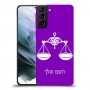 מאזניים כיסוי מגן קשיח בעיצוב אישי עם השם שלך ל Samsung Galaxy S21 יחידה אחת סקרין מובייל