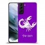 עקרב כיסוי מגן קשיח בעיצוב אישי עם השם שלך ל Samsung Galaxy S21 יחידה אחת סקרין מובייל