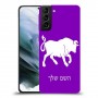 שור כיסוי מגן קשיח בעיצוב אישי עם השם שלך ל Samsung Galaxy S21 יחידה אחת סקרין מובייל