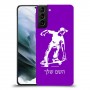 ילד סקייטבורד כיסוי מגן קשיח בעיצוב אישי עם השם שלך ל Samsung Galaxy S21 יחידה אחת סקרין מובייל