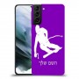 סקִי כיסוי מגן קשיח בעיצוב אישי עם השם שלך ל Samsung Galaxy S21 יחידה אחת סקרין מובייל