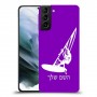 גלישת מפרש כיסוי מגן קשיח בעיצוב אישי עם השם שלך ל Samsung Galaxy S21 יחידה אחת סקרין מובייל