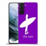 גלישה כיסוי מגן קשיח בעיצוב אישי עם השם שלך ל Samsung Galaxy S21 יחידה אחת סקרין מובייל