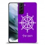 הגה - קפטן - ים כיסוי מגן קשיח בעיצוב אישי עם השם שלך ל Samsung Galaxy S21 יחידה אחת סקרין מובייל