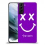 סמיילי כיסוי מגן קשיח בעיצוב אישי עם השם שלך ל Samsung Galaxy S21 יחידה אחת סקרין מובייל