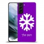 שלג כיסוי מגן קשיח בעיצוב אישי עם השם שלך ל Samsung Galaxy S21 יחידה אחת סקרין מובייל
