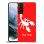 עקרב כיסוי מגן קשיח בעיצוב אישי עם השם שלך ל Samsung Galaxy S21 יחידה אחת סקרין מובייל