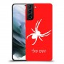 עכביש כיסוי מגן קשיח בעיצוב אישי עם השם שלך ל Samsung Galaxy S21 יחידה אחת סקרין מובייל