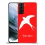 ציפור לבלוע כיסוי מגן קשיח בעיצוב אישי עם השם שלך ל Samsung Galaxy S21 יחידה אחת סקרין מובייל
