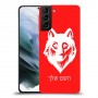 זאב כיסוי מגן קשיח בעיצוב אישי עם השם שלך ל Samsung Galaxy S21 יחידה אחת סקרין מובייל