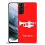 חצוצרה כיסוי מגן קשיח בעיצוב אישי עם השם שלך ל Samsung Galaxy S21 יחידה אחת סקרין מובייל