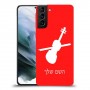 כינור כיסוי מגן קשיח בעיצוב אישי עם השם שלך ל Samsung Galaxy S21 יחידה אחת סקרין מובייל
