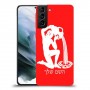 דלי כיסוי מגן קשיח בעיצוב אישי עם השם שלך ל Samsung Galaxy S21 יחידה אחת סקרין מובייל