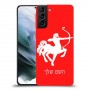 קשת כיסוי מגן קשיח בעיצוב אישי עם השם שלך ל Samsung Galaxy S21 יחידה אחת סקרין מובייל