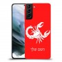 עקרב כיסוי מגן קשיח בעיצוב אישי עם השם שלך ל Samsung Galaxy S21 יחידה אחת סקרין מובייל